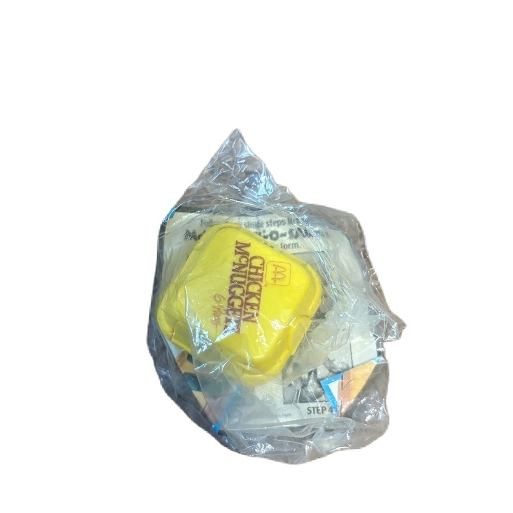 Vintage McDonald’s Happy Meal Toy Chicken McNuggets Food Transformer Dino 1990
